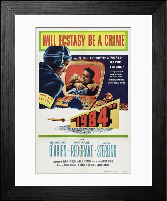 Framed Print : 1984, Jan Sterling, Edmond O'Brien, 1956