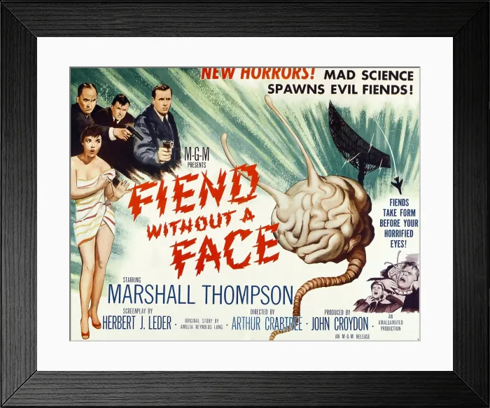 Framed Print : FIEND WITHOUT A FACE, 1958