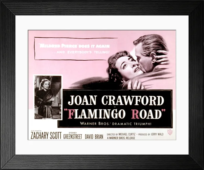 Framed Print : FLAMINGO ROAD, Joan Crawford, David Brian, 1949 Framed Print : FLAMINGO ROAD, Joan Crawford, David Brian, 1949