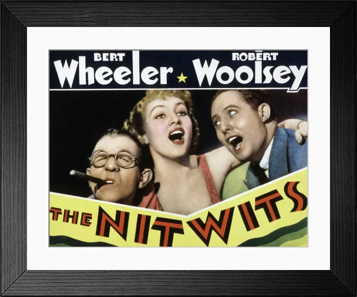 Framed Print : THE NITWITS, Robert Woolsey, Betty Grable, Bert Wheeler, 1935