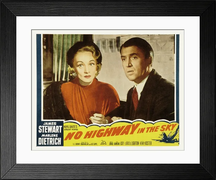 Framed Print : NO HIGHWAY, (aka NO HIGHWAY IN THE SKY), Marlene Dietrich, James Stewart, 1951. TM and Copyright 20th Century Fox Film Corp. All rights reserved. Courtesy: Everett Collection Framed Print : NO HIGHWAY, (aka NO HIGHWAY IN THE SKY), Marlene Dietrich, James Stewart, 1951. TM and Copyright 20th Century Fox Film Corp. All rights reserved. Courtesy: Everett Collection