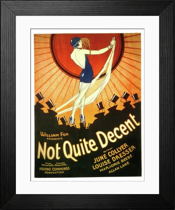 Framed Print : NOT QUITE DECENT, June Collyer, 1929