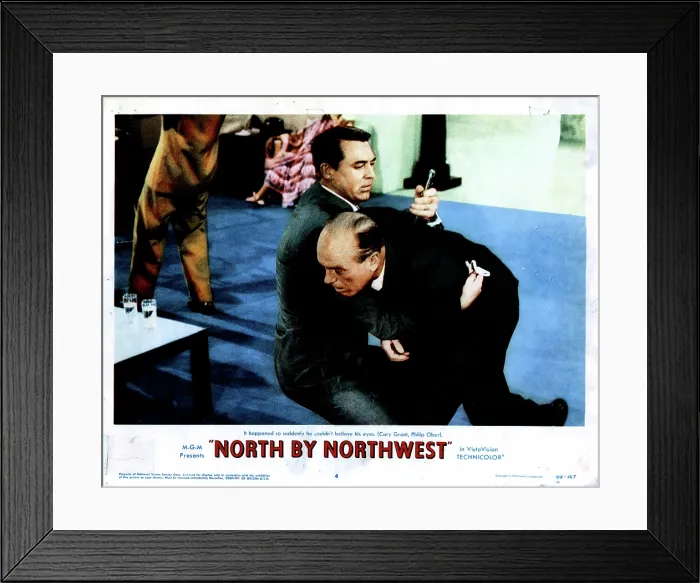 Framed Print : NORTH BY NORTHWEST, Cary Grant, Philip Ober, 1959