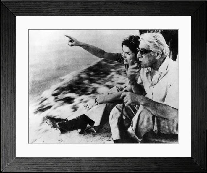 Framed Print : Former First Lady Jacqueline Kennedy Onassis, Aristotle Onassis, during a visit to Egypt, 1974. Courtesy: CSU Archives / Everett Collection Framed Print : Former First Lady Jacqueline Kennedy Onassis, Aristotle Onassis, during a visit to Egypt, 1974. Courtesy: CSU Archives / Everett Collection