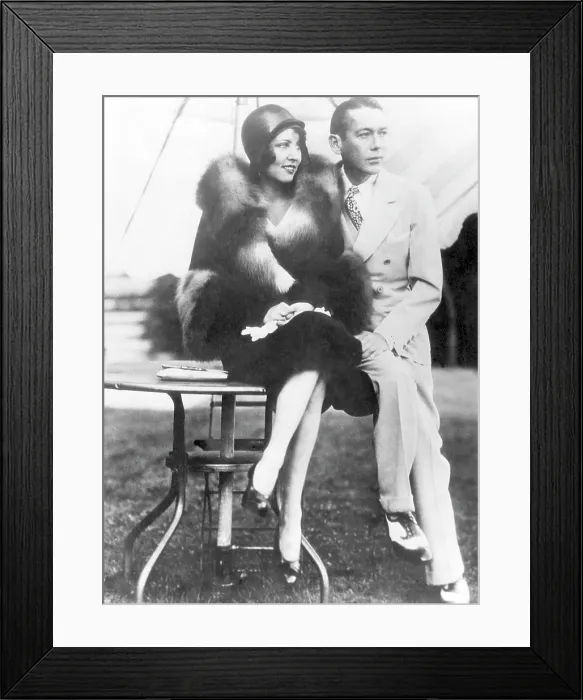 Framed Print : Actor Jack Pickford (right), and his wife, actress Mary Mulhern, 1930.. Courtesy: CSU Archives  /  Everett Collection