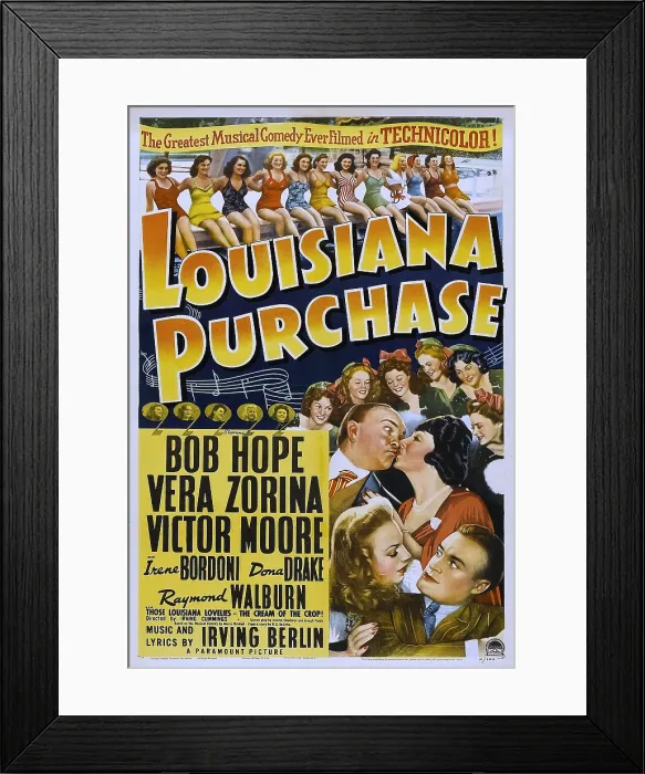 Framed Print : LOUISIANA PURCHASE, bottom clockwise from top left: Victor Moore, Irene Bordoni, Bob Hope, Vera Zorina, 1941 Framed Print : LOUISIANA PURCHASE, bottom clockwise from top left: Victor Moore, Irene Bordoni, Bob Hope, Vera Zorina, 1941