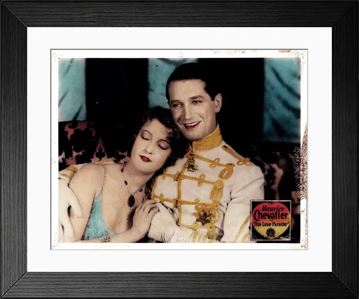 Framed Print : THE LOVE PARADE, from left, Jeanette MacDonald, Maurice Chevalier, 1929 Framed Print : THE LOVE PARADE, from left, Jeanette MacDonald, Maurice Chevalier, 1929