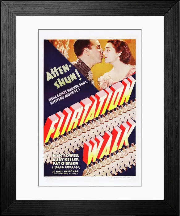 Framed Print : FLIRTATION WALK, US poster art, from left: Dick Powell, Ruby Keeler, 1934 Framed Print : FLIRTATION WALK, US poster art, from left: Dick Powell, Ruby Keeler, 1934