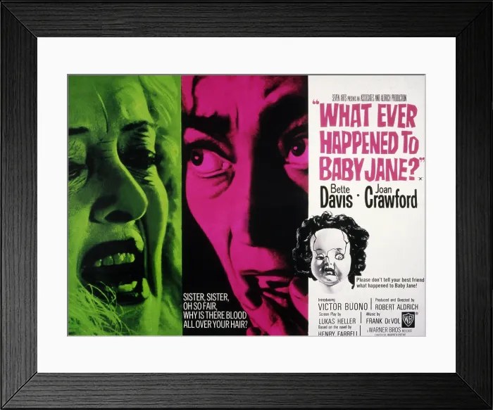 Framed Print : WHAT EVER HAPPENED TO BABY JANE, from left: Bette Davis, Joan Crawford, 1962 wehtbj1962bd-fsct009(wehtbj1962bd-fsct009) n Crawford Framed Print : WHAT EVER HAPPENED TO BABY JANE, from left: Bette Davis, Joan Crawford, 1962 wehtbj1962bd-fsct009(wehtbj1962bd-fsct009) n Crawford