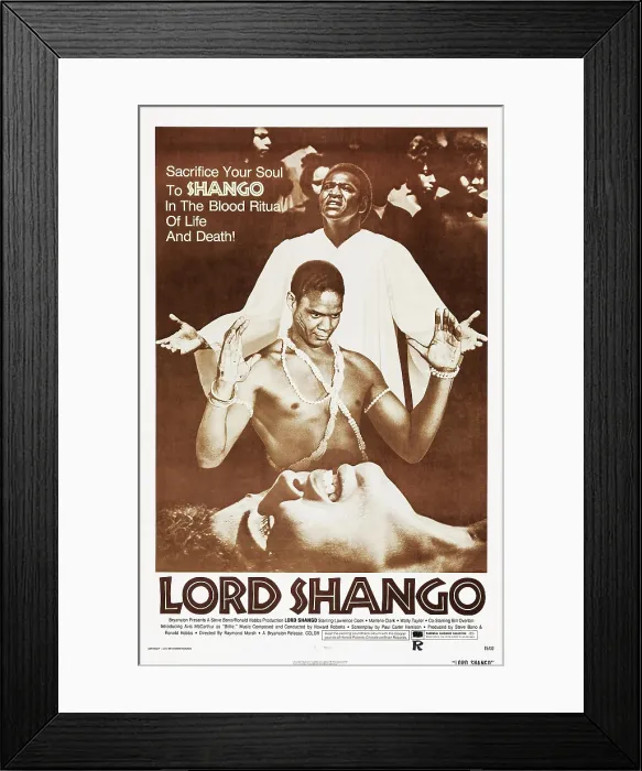 Framed Print : LORD SHANGO, US poster, 1975 Framed Print : LORD SHANGO, US poster, 1975