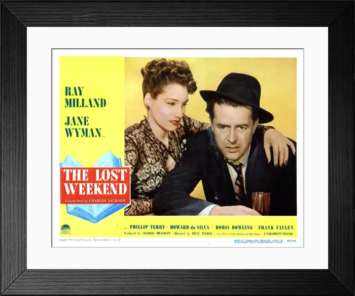 Framed Print : THE LOST WEEKEND, from left, Doris Dowling, Ray Milland, 1945 Framed Print : THE LOST WEEKEND, from left, Doris Dowling, Ray Milland, 1945