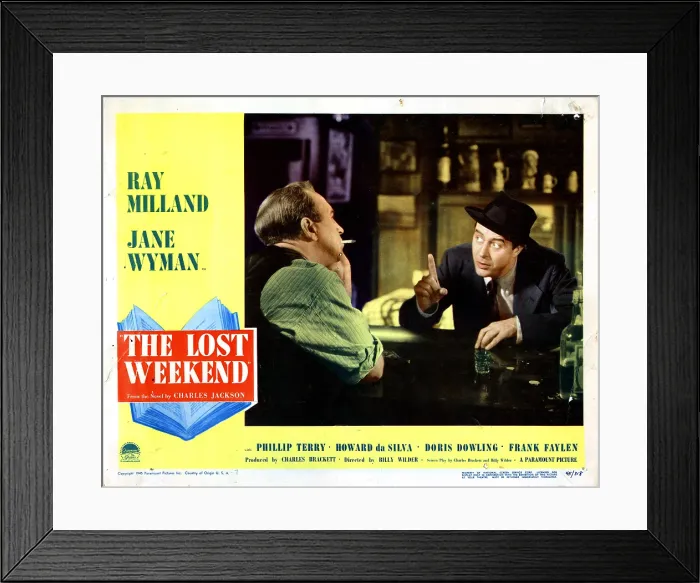 Framed Print : THE LOST WEEKEND, from left, Howard Da Silva, Ray Milland, 1945 Framed Print : THE LOST WEEKEND, from left, Howard Da Silva, Ray Milland, 1945