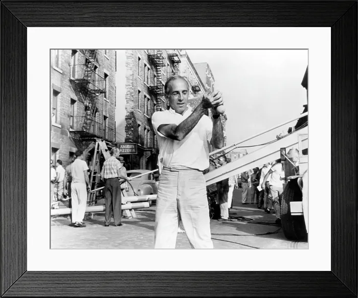 Framed Print : WEST SIDE STORY, choreographer and co-director Jerome Robbins, on set, 1961.. Courtesy: CSU Archives  /  Everett Collection