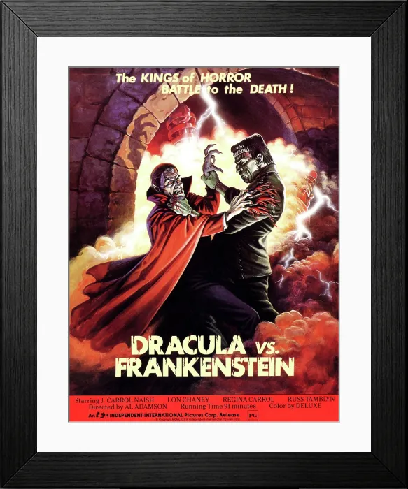 Framed Print : DRACULA VS. FRANKENSTEIN, from left: Zandor Vorkov, John Bloom, 1971 dvf_ka(dvf_ka.jpg)