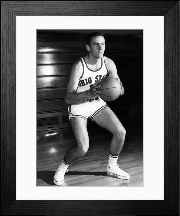 Framed Print : Jerry Lucas, legendary basketball star, playing for Ohio State University, 1961.. Courtesy: CSU Archives  /  Everett Collection