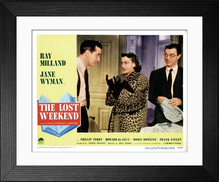 Framed Print : THE LOST WEEKEND, from left, Ray Milland, Jane Wyman, Phillip Terry, 1945 Framed Print : THE LOST WEEKEND, from left, Ray Milland, Jane Wyman, Phillip Terry, 1945