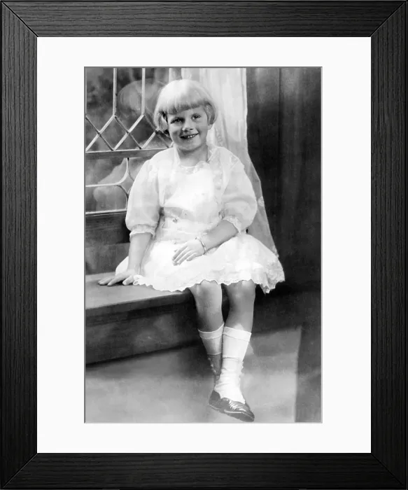 Framed Print : Jean Harlow at age 6, 1917. Courtesy: CSU Archives / Everett Collection