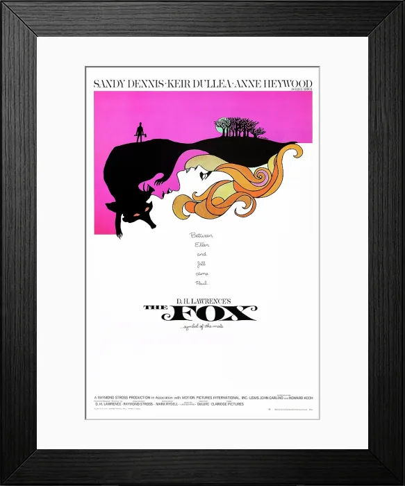 Framed Print : THE FOX, US poster art, Anne Heywood (top), Sandy Dennis, 1968 Framed Print : THE FOX, US poster art, Anne Heywood (top), Sandy Dennis, 1968