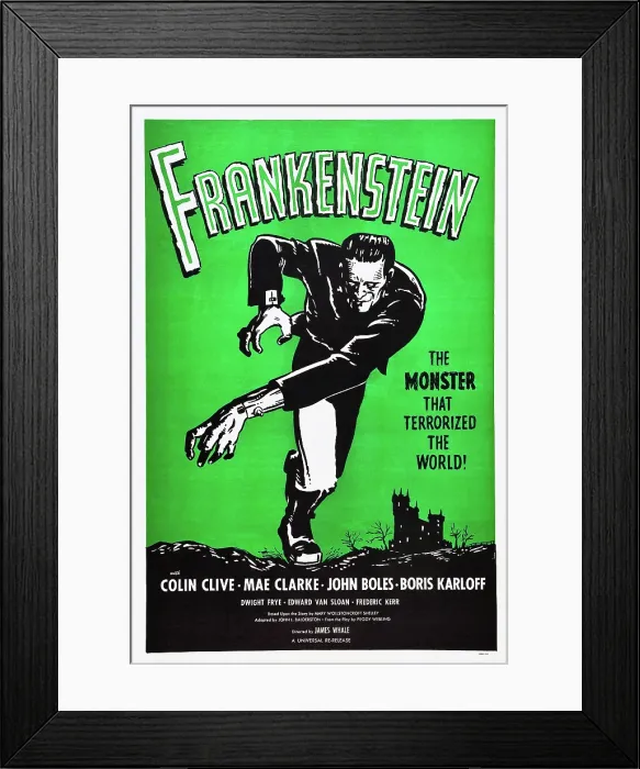 Framed Print : FRANKENSTEIN, Boris Karloff, 1931 Framed Print : FRANKENSTEIN, Boris Karloff, 1931