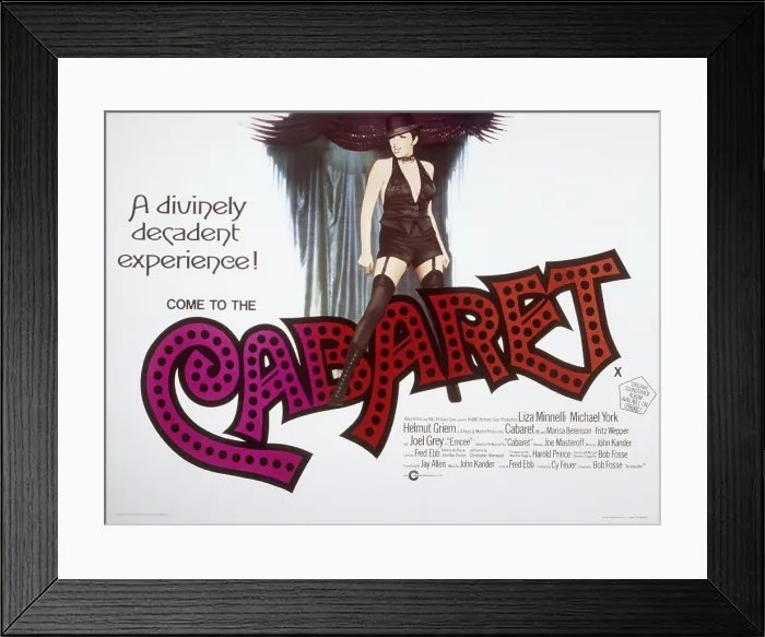Framed Print : CABARET, British poster art, Liza Minnelli, 1972, cabaret1972-fsct02, Photo by: Everett Collection (cabaret1972-fsct02)