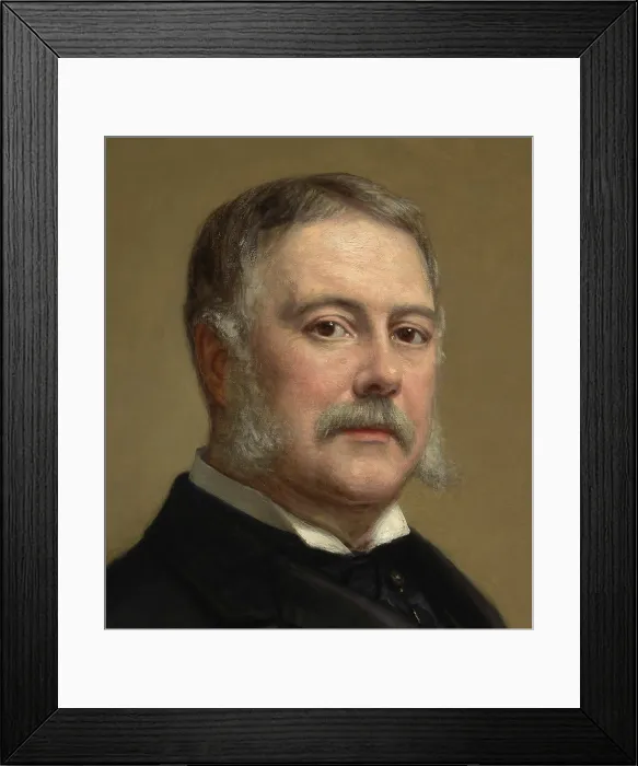 Framed Print : Chester Arthur, 21th President of the United States, held office from Sept. 19, 1881 until 1884. He was the 4th vice president to assume office after a presidential death