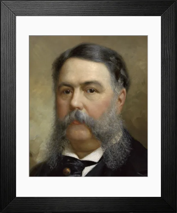 Framed Print : Chester Arthur, 21th President of the United States, held office from Sept. 19, 1881 until 1884. He was the 4th vice president to assume office when James Garfields died Framed Print : Chester Arthur, 21th President of the United States, held office from Sept. 19, 1881 until 1884. He was the 4th vice president to assume office when James Garfields died
