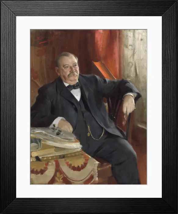 Framed Print : Grover Cleveland was the 22nd and 24th President of the United States, serving nonconsecutive from 1885 to 1889 and 1893 to 1897 Framed Print : Grover Cleveland was the 22nd and 24th President of the United States, serving nonconsecutive from 1885 to 1889 and 1893 to 1897