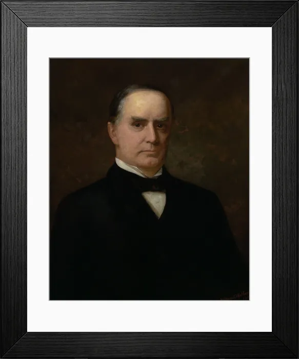 Framed Print : William McKinley, 24th President of the United States, held office from 1897-1901 Framed Print : William McKinley, 24th President of the United States, held office from 1897-1901