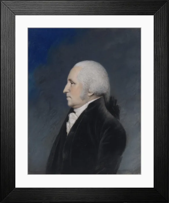 Framed Print : George Washington, 1st President of the United States, held office from 1789 to 1797