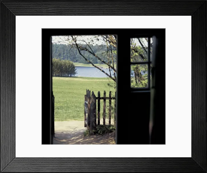 Framed Print : PUSHKIN, Aleksandr Sergeyevich (1799-1837). Aspect of the house that was residence of the Pushkin family in Mikhailovskoye, Pskov Region. RUSSIA. PSKOV. Pskov. Pskov Museum