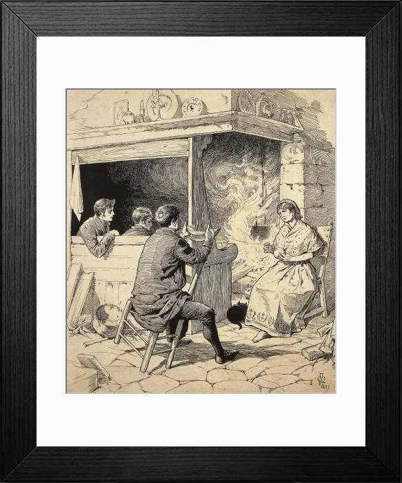 Framed Print : MESTRES I OO, Apelles (1854-1936). National Episodes. 1885. Picture for an edition of the 'Episodios Nacionales' (National Episodes, 1883-1885). Etching. SPAIN Framed Print : MESTRES I OO, Apelles (1854-1936). National Episodes. 1885. Picture for an edition of the 'Episodios Nacionales' (National Episodes, 1883-1885). Etching. SPAIN