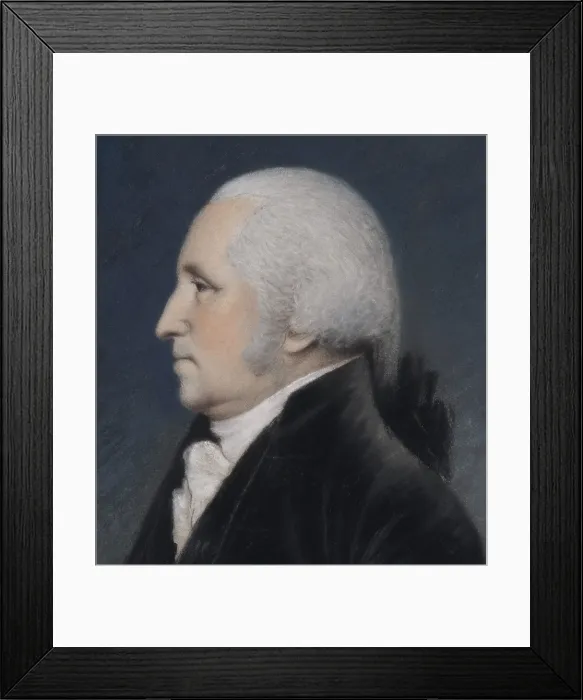 Framed Print : George Washington, 1st President of the United States, held office from 1789 to 1797