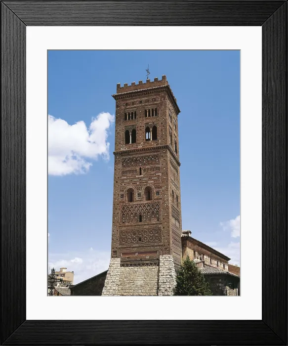 Framed Print : Tower of San Martin. 1315-1316. SPAIN. ARAGON. Teruel. Church of Saint Martin. Mudejar art. Architecture. AISA / Everett Collection**US SALES ONLY**