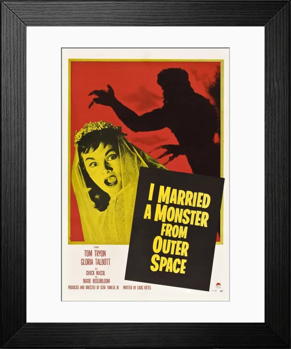 Framed Print : I MARRIED A MONSTER FROM OUTER SPACE, Tom Tryon, Gloria Talbott, 1958 Framed Print : I MARRIED A MONSTER FROM OUTER SPACE, Tom Tryon, Gloria Talbott, 1958