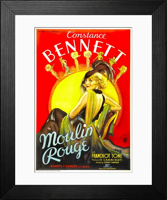 Framed Print : MOULIN ROUGE, 1934, Constance Bennett, poster art, TM and Copyright ©20th Century Fox Film Corp. All rights reserved. / courtesy Everett Collection