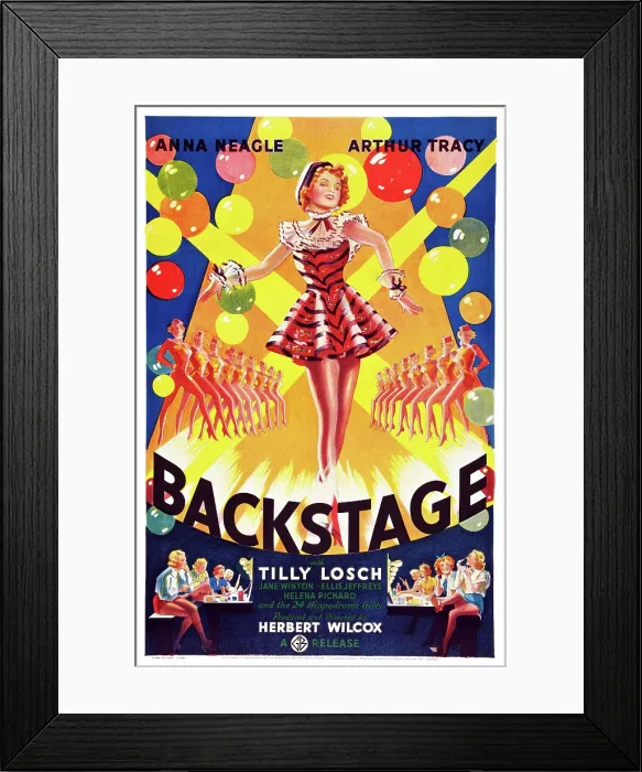 Framed Print : LIMELIGHT, (aka BACKSTAGE), Anna Neagle on US poster art, 1937