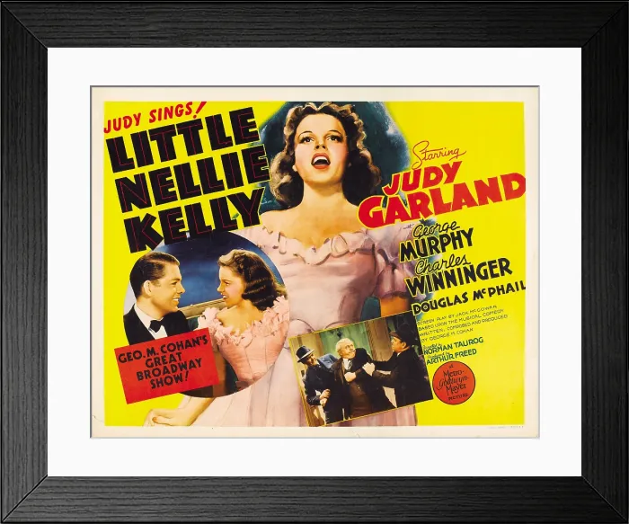 Framed Print : LITTLE NELLIE KELLY, from left: George Murphy, Judy Garland, center: Judy Garland, bottom inset center: Charles Winninger, 1940 Framed Print : LITTLE NELLIE KELLY, from left: George Murphy, Judy Garland, center: Judy Garland, bottom inset center: Charles Winninger, 1940