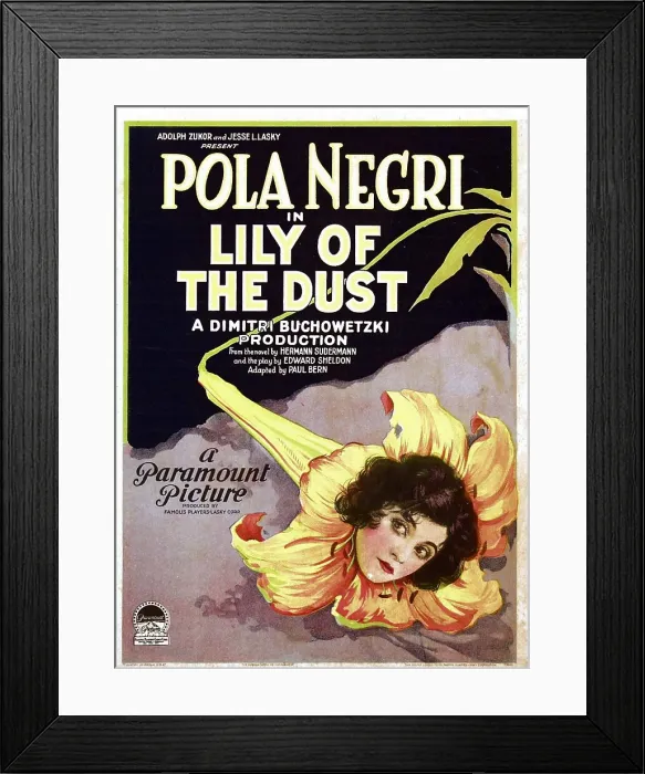 Framed Print : LILY OF THE DUST, Pola Negri, 1924 Framed Print : LILY OF THE DUST, Pola Negri, 1924