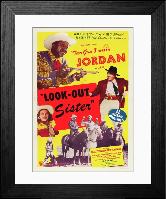 Framed Print : LOOK OUT SISTER, Suzette Harbin, Louis Jordan, 1947