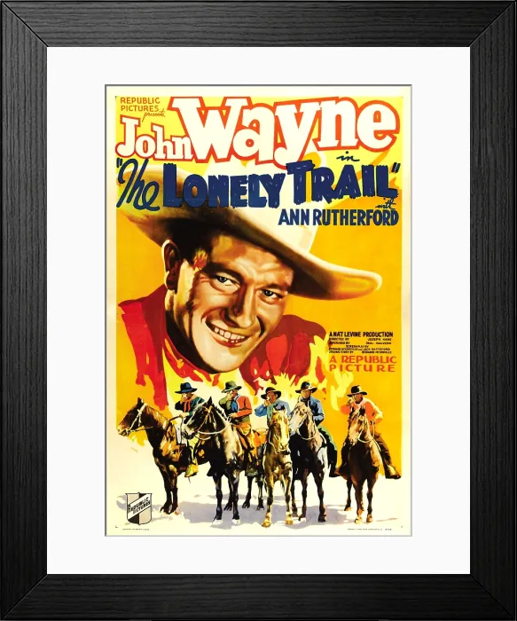 Framed Print : THE LONELY TRAIL, John Wayne, 1936 Framed Print : THE LONELY TRAIL, John Wayne, 1936
