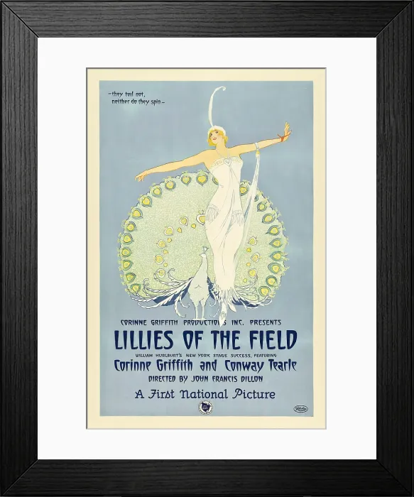 Framed Print : LILLIES OF THE FIELD, (aka LILIES OF THE FIELD), Corinne Griffith, 1924