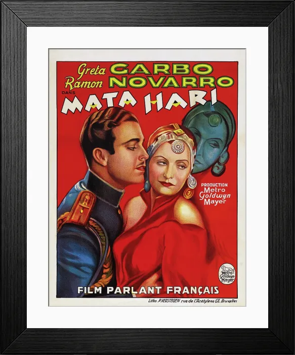 Framed Print : MATA HARI, Ramon Novarro, Greta Garbo, 1931