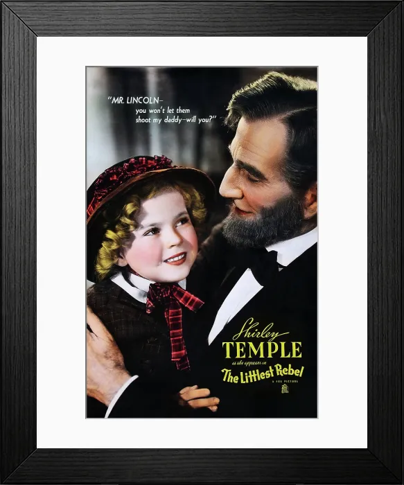 Framed Print : THE LITTLEST REBEL, US poster art, from left: Shirley Temple, Frank McGlynn Sr. as Abraham Lincoln, 1935. TM and Copyright 20th Century Fox Film Corp Framed Print : THE LITTLEST REBEL, US poster art, from left: Shirley Temple, Frank McGlynn Sr. as Abraham Lincoln, 1935. TM and Copyright 20th Century Fox Film Corp