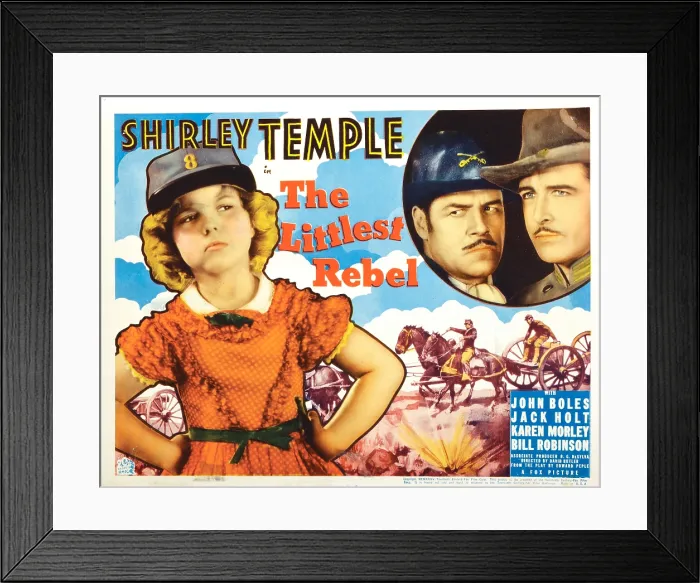 Framed Print : THE LITTLEST REBEL, lobbycard, from left: Shirley Temple, Jack Holt, John Boles, 1935, TM and Copyright 20th Century Fox Film Corp Framed Print : THE LITTLEST REBEL, lobbycard, from left: Shirley Temple, Jack Holt, John Boles, 1935, TM and Copyright 20th Century Fox Film Corp