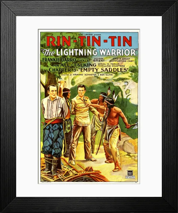 Framed Print : THE LIGHTNING WARRIOR, George Brent in Chapter 3: Empty Saddles, 1931