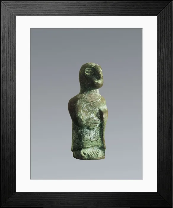 Framed Print : Idol. 6th c. - 4th c. BC. Iberian art. Sculpture on bronze. Private Collection. Proc: SPAIN. ANDALUSIA. AISA / Everett Collection**US SALES ONLY**