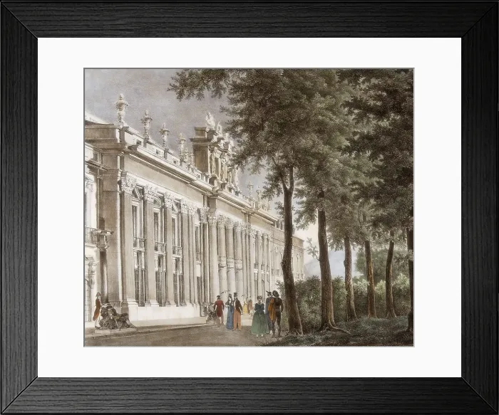 Framed Print : Spain. La Granja de San Ildefonso (19th c.). Faade of the Royal Palace. Litography. AISA / Everett Collection**US SALES ONLY** Framed Print : Spain. La Granja de San Ildefonso (19th c.). Faade of the Royal Palace. Litography. AISA / Everett Collection**US SALES ONLY**