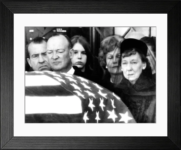 Framed Print : President Eisenhower's funeral