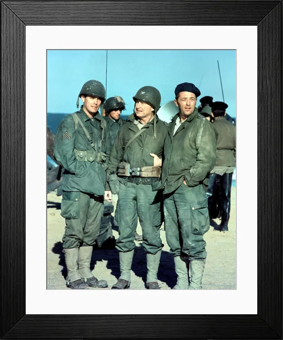 Framed Print : THE LONGEST DAY, Jeffrey Hunter, Eddie Albert, Robert Mitchum, 1962, TM and Copyright (c) 20th Century-Fox Film Corp. All Rights Reserved