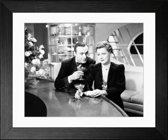 Framed Print : LOVE AFFAIR, from left: Charles Boyer, Irene Dunne, 1939